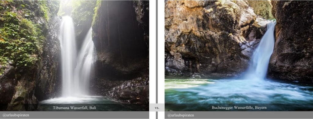 Beispiel für eine Hochzeitslocation bei den Buchenegger Wasserfällen in Bayern, bei welcher der Ausblick genauso ist, wie in Bali.